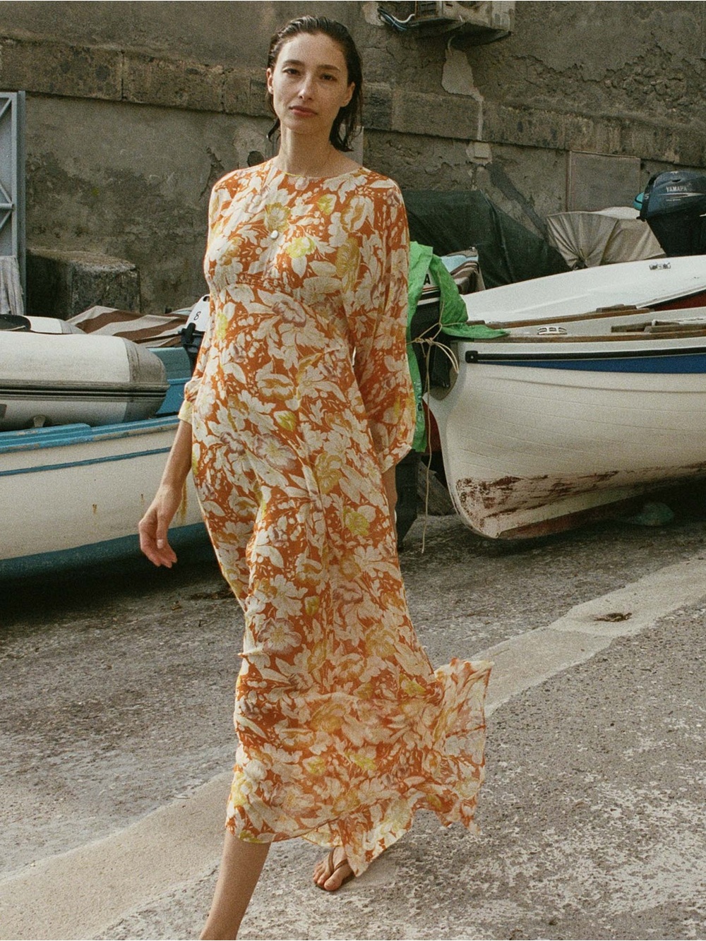 Doen Oliana Dress 100% silk floral summer - Picture 1 of 7